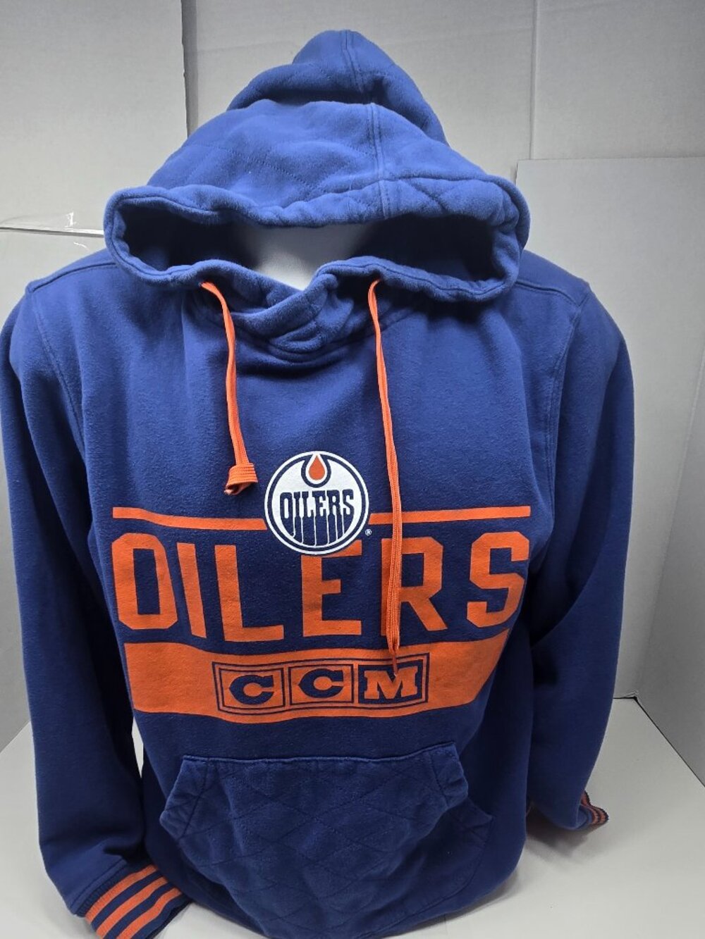 🏒🔥 EDMONTON OILERS CCM NHL HOODIE – MEN’S LARGE 🔥🏒